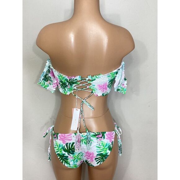 New. Pilyq flamingo bikini set. Normally $164 - Picture 5 of 12